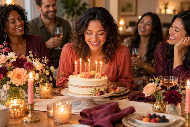 A relaxed birthday party at home